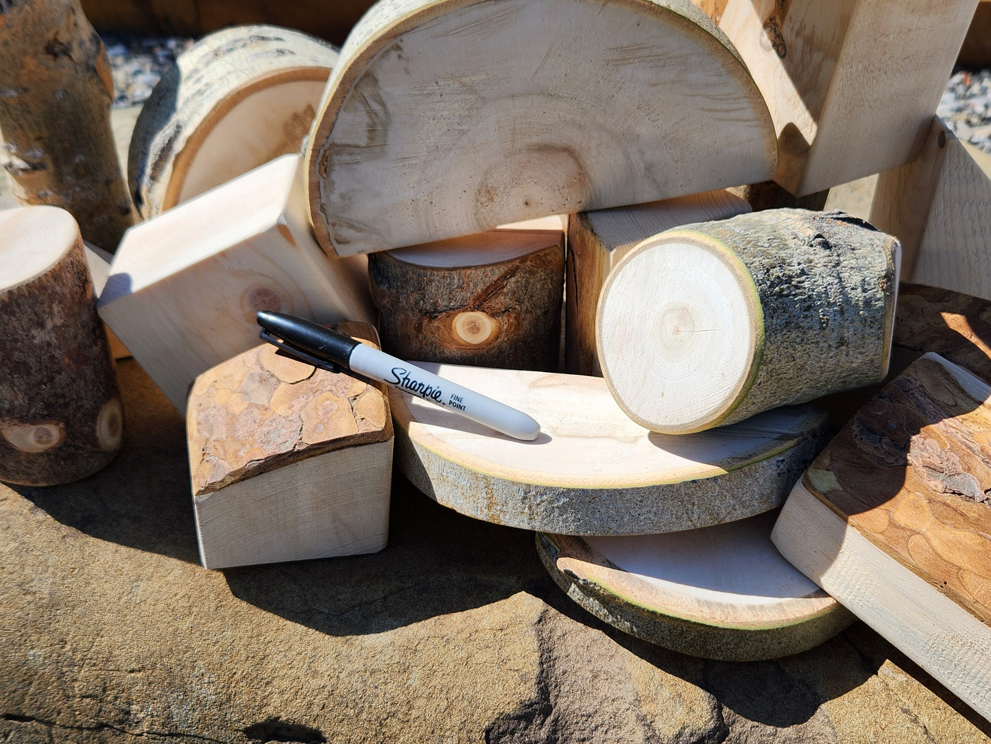 Wooden Blocks, Opened Ended, Stacking, Building Toys, Montessori, Play, Outdoor Blocks