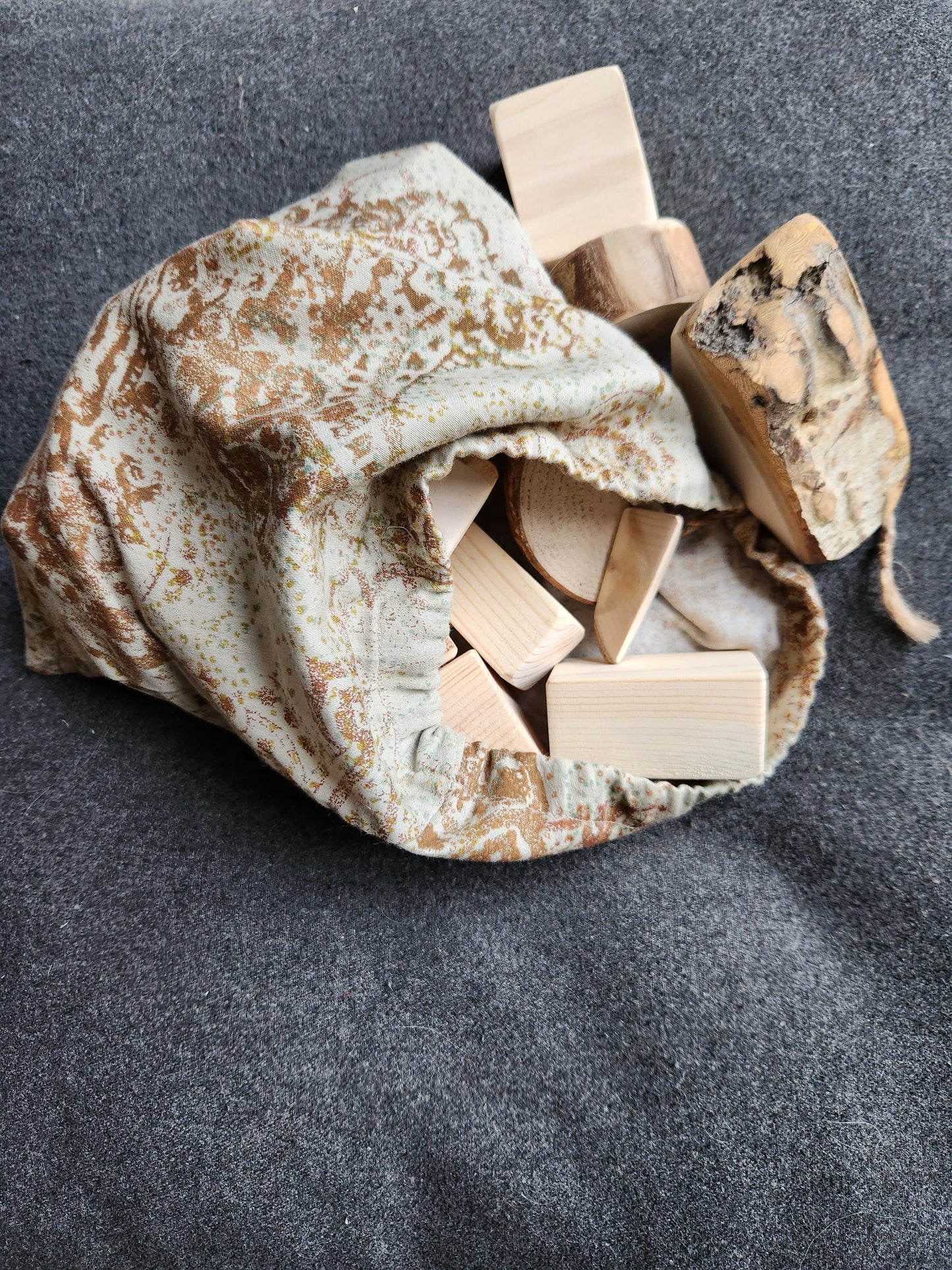 Storage Bag for Blocks, Fabric Carrying Bag