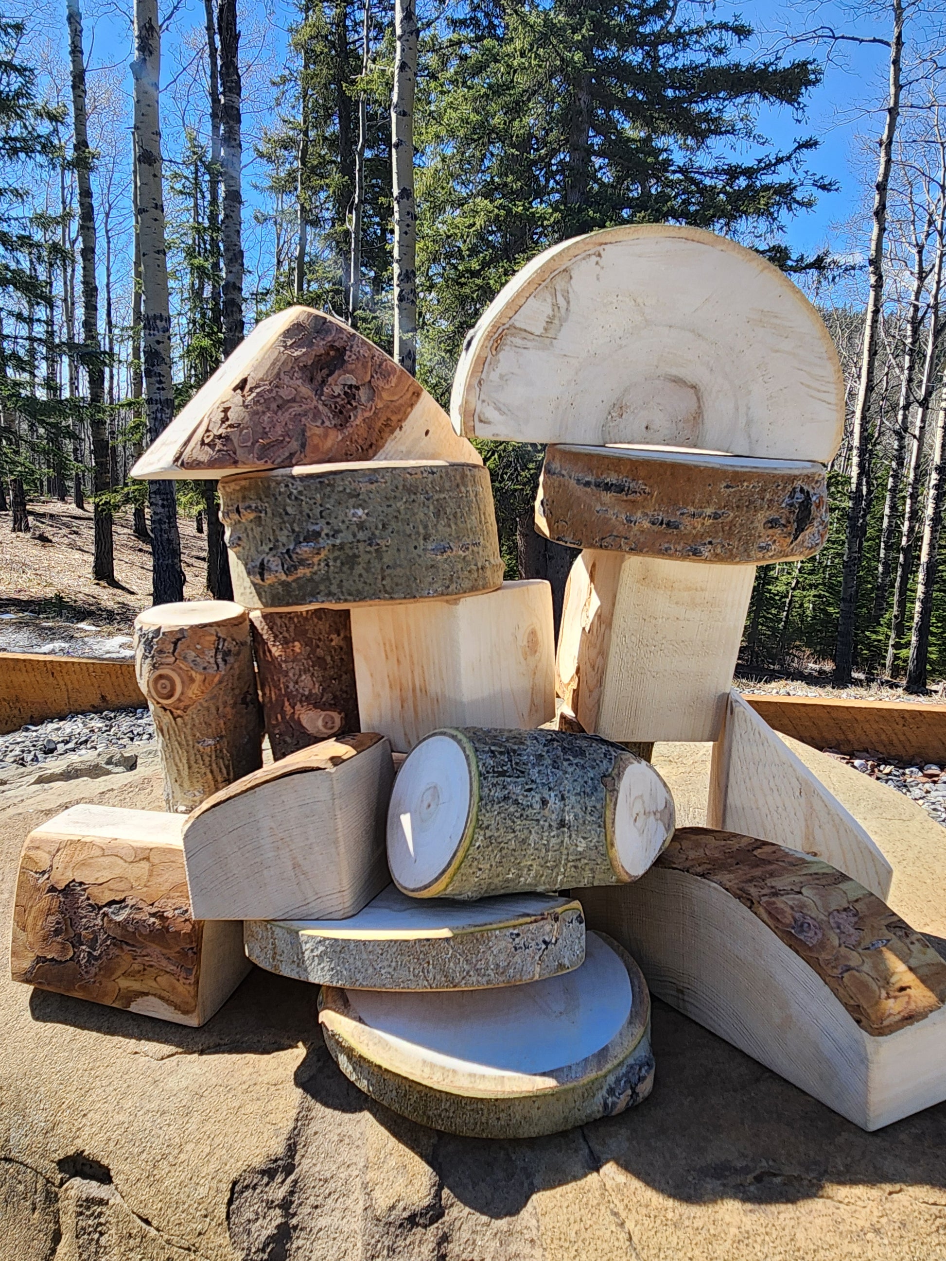 Wooden Blocks, Opened Ended, Stacking, Building Toys, Montessori, Play, Outdoor Blocks