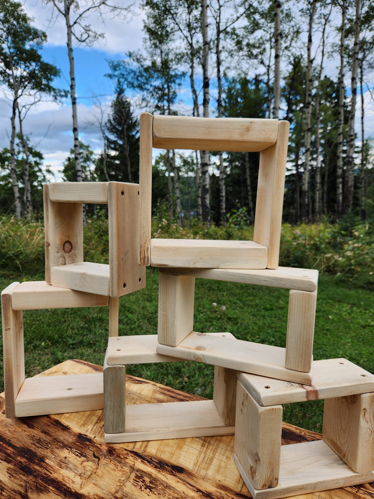 Wooden Blocks, Opened Ended, Stacking, Building Toys, Montessori, Play
